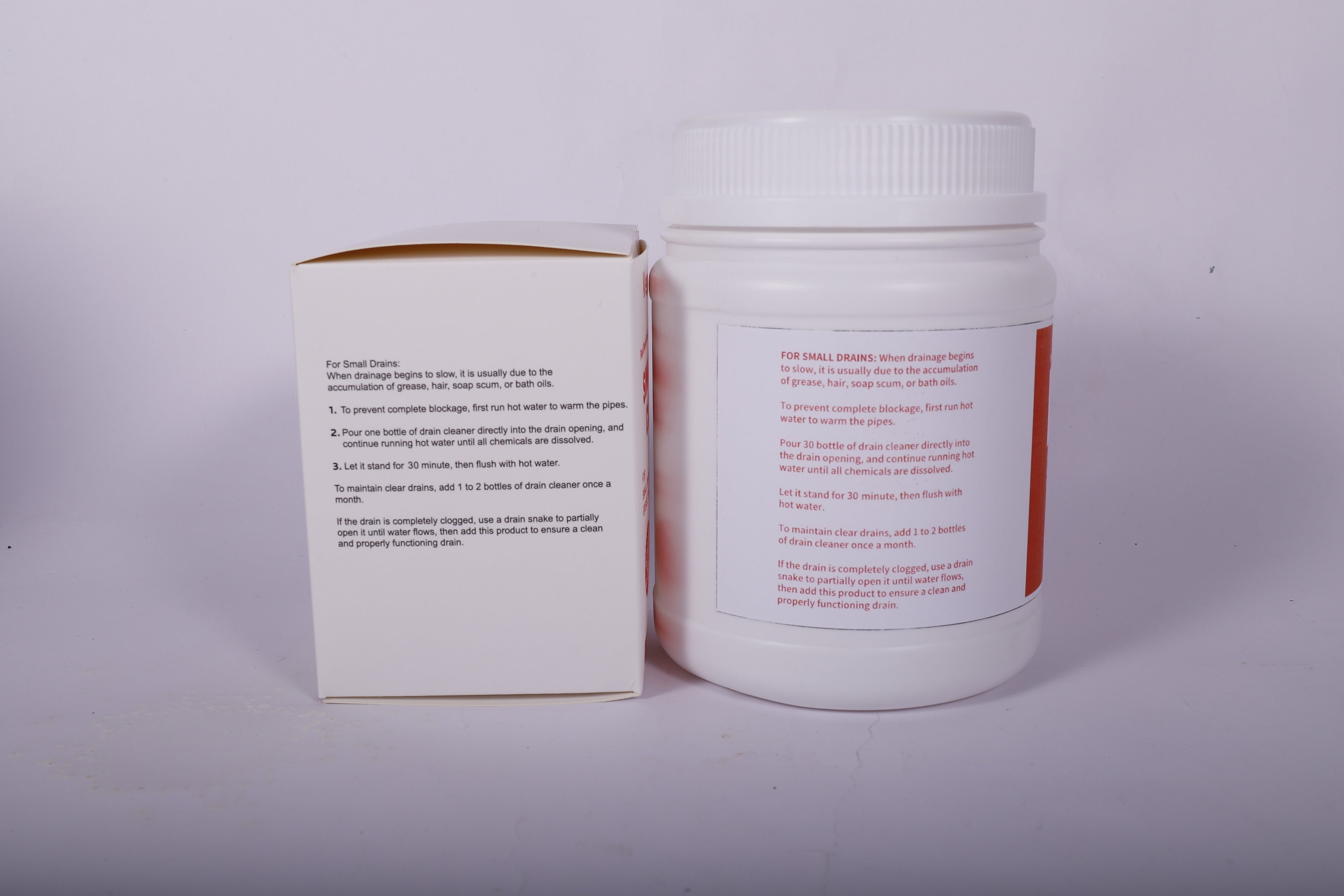 VeriiGud 400g Sink Drain Cleaner Powder Kit: Drain Clog Remover for Kitchen Bathroom Tubs and Showers